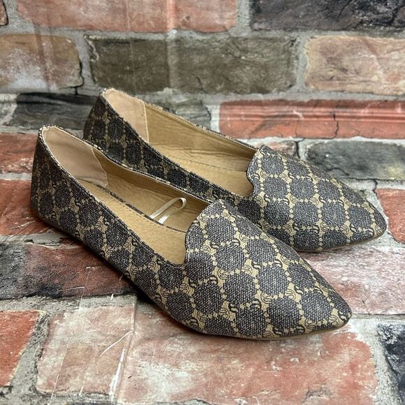5 for $25🔥Jynx Printed Pointed Toe Flats Size 6 1/2 - Picture 1 of 8